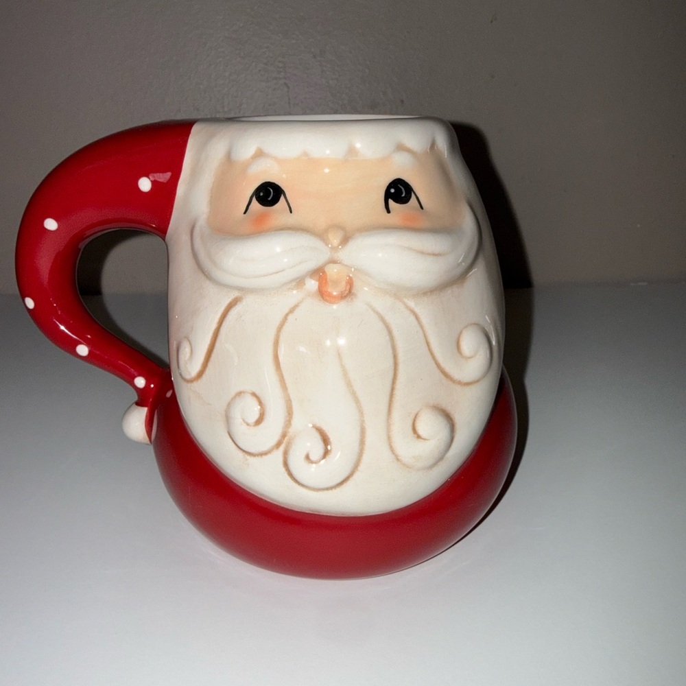 Johanna Parker vintage Christmas Santa Claus Ceramic Mug